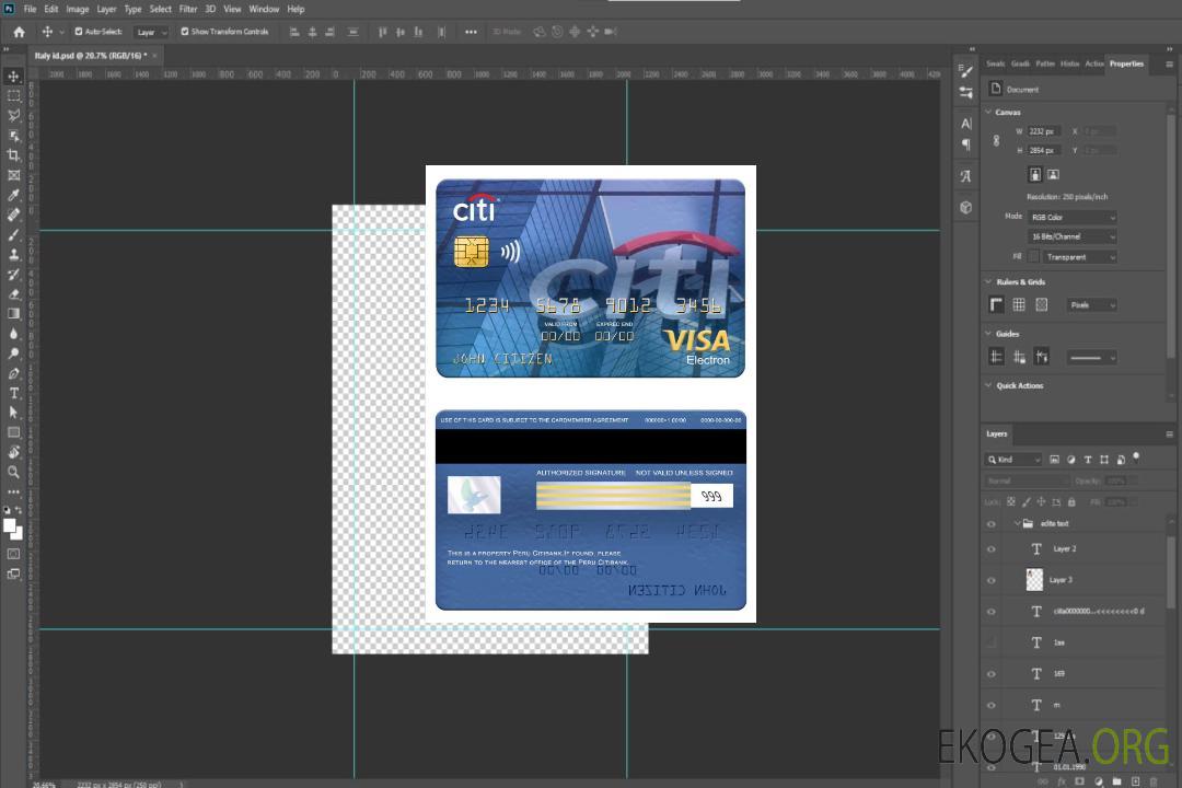 Carte électronique visa Citibank Pérou template Carte électronique visa Citibank Pérou template